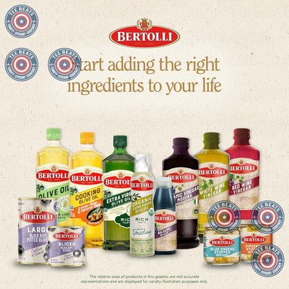 Bertolli Extra Virgin Olive Oil Rich Taste 32 fl oz – Elegant Hostess Gift for Dinner Party Hosts