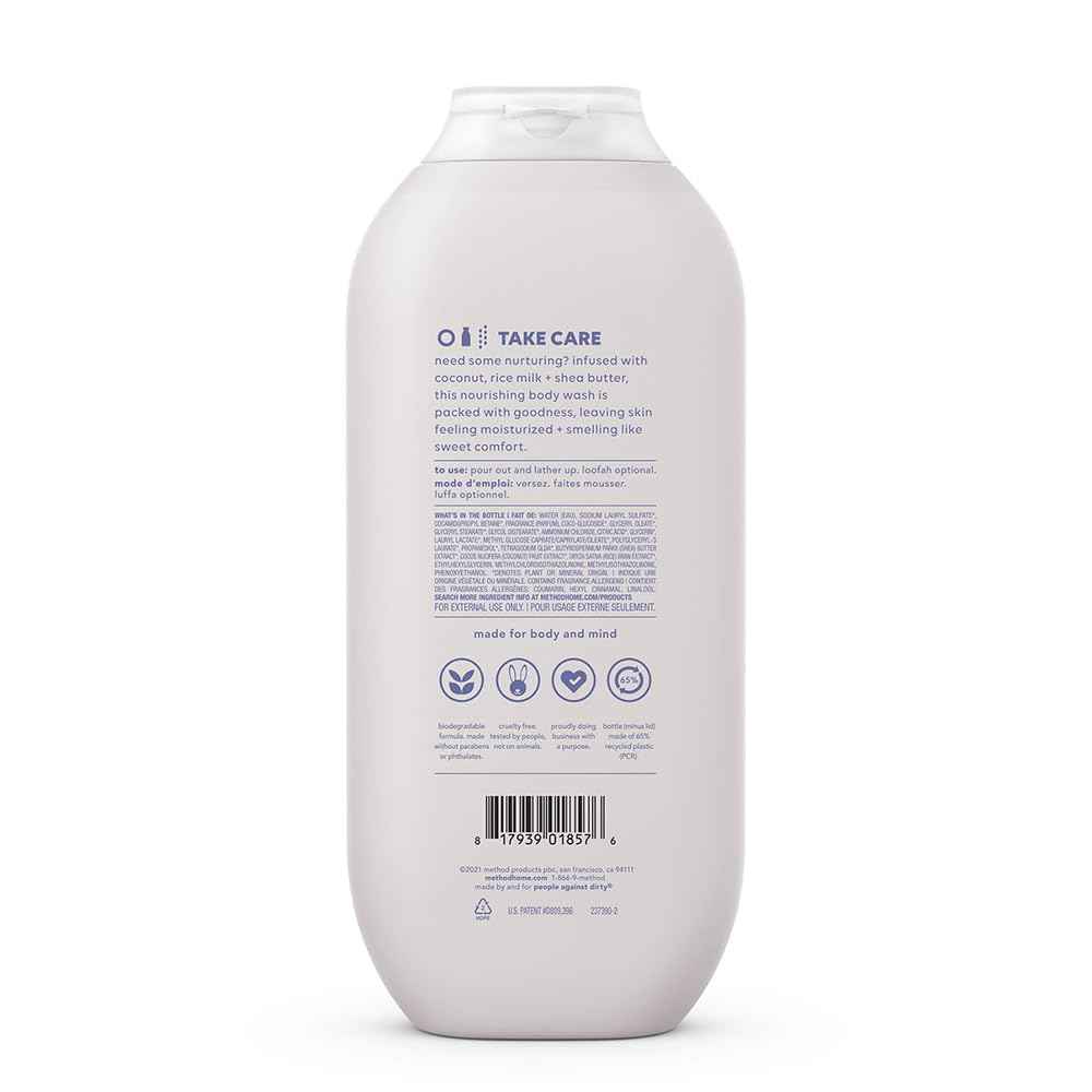 Method Body Wash, Pure Peace – Paraben and Phthalate Free Daily Cleanser for Sensitive Normal Skin