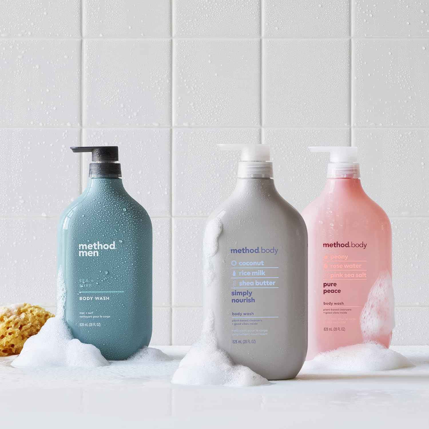 Method Body Wash, Simply Nourish – Calming Evening Wind-Down Cleanser for Home Spa Corner
