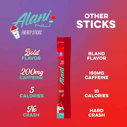 Alani Nu PINK SLUSH Energy Sticks – Portable Powdered Energy for Commute, Coworking, and Back-to-Back Meetings