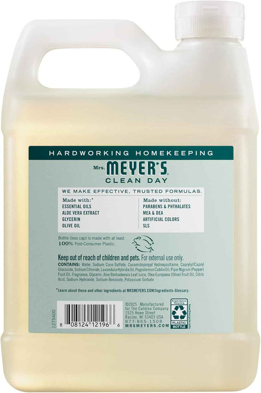Mrs. Meyer's Clean Day Birchwood Hand Soap Refill – Calming Self-Care Ritual for Bathroom Vanity