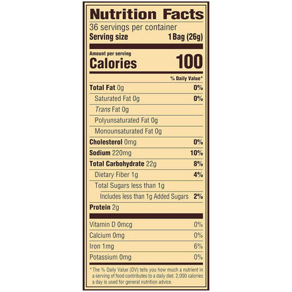 Snyder's of Hanover Mini Pretzels 100 Calorie Packs – Nut-Free School Lunch Snack for Kids, 36 Ct