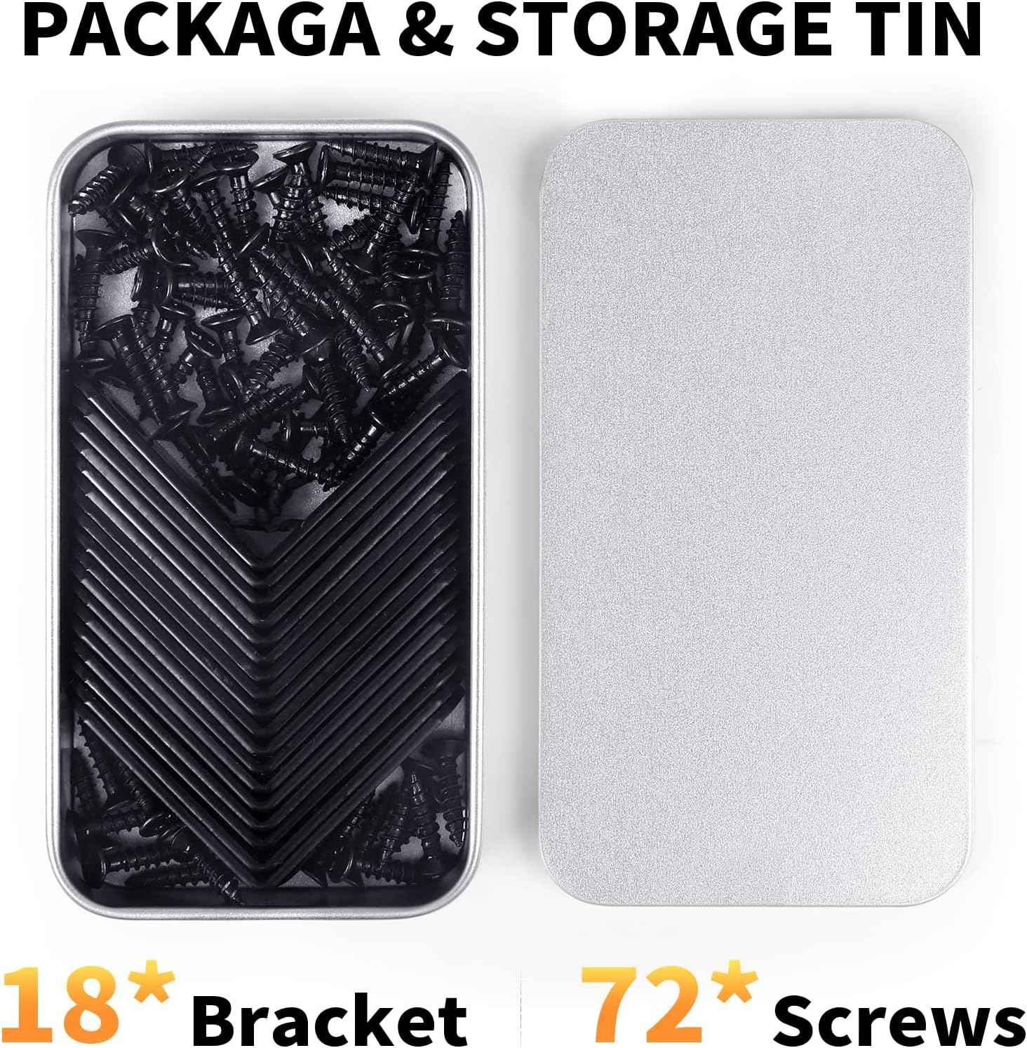 FATLODA L Bracket Set – Clean Profile Bracket for Flush Mount Furniture and Clutter-Free Storage