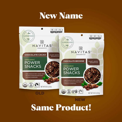 Navitas Organics Cacao Goji Power Snacks – Allergen-Free School Lunch Box Snack for Kids, 8 oz Resealable Pouch