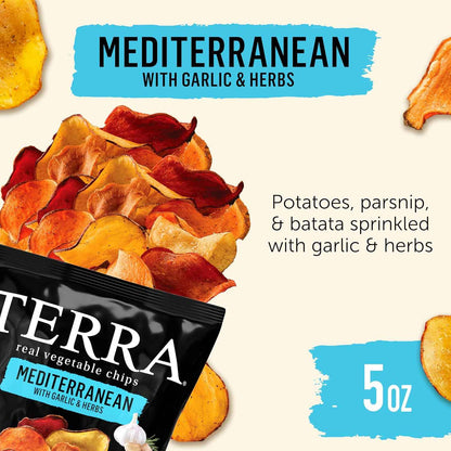 Terra Veggie Chips – Portable Hiking Trail Snack, Original Sea Salt 5 oz