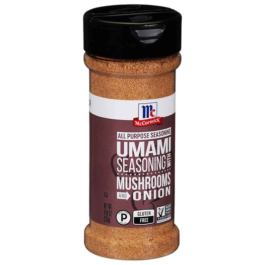 McCormick Umami Seasoning with Mushrooms and Onion – Grilling and BBQ Umami Boost for Backyard Cookouts, 4.59 oz Shaker