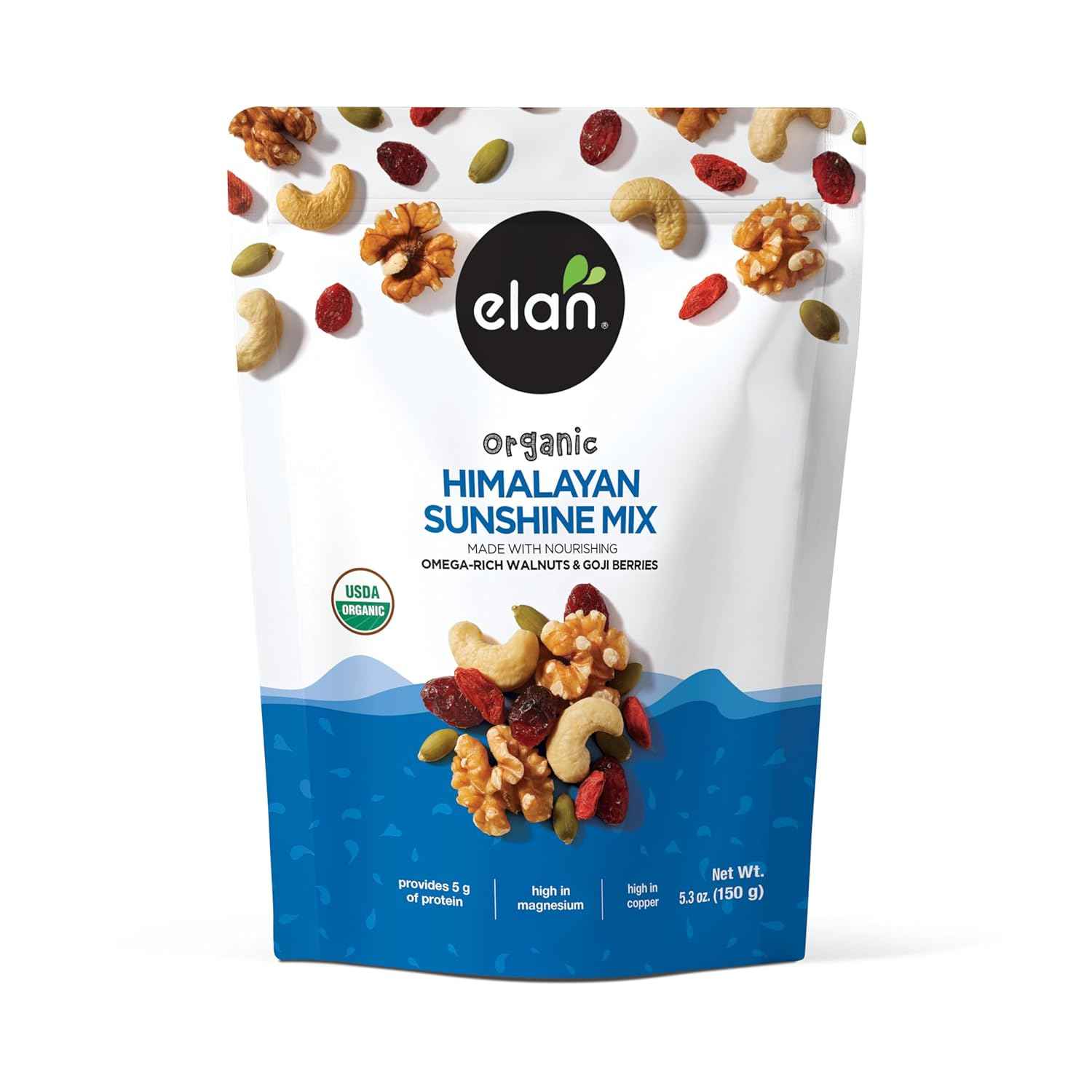 Elan Organic Himalayan Sunshine Mix – Wholesome Lunch Box Snack for School and Family