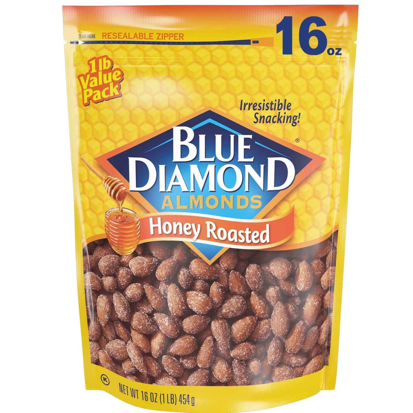 Blue Diamond Almonds Honey Roasted Snack Almonds – Low-Carb Vitamin E Nut Snack for Mindful Eating at Home