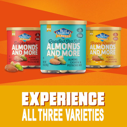 Blue Diamond Almonds Sweet Honey Roasted – Resealable Trail Snack for Backpacking and Road Trips