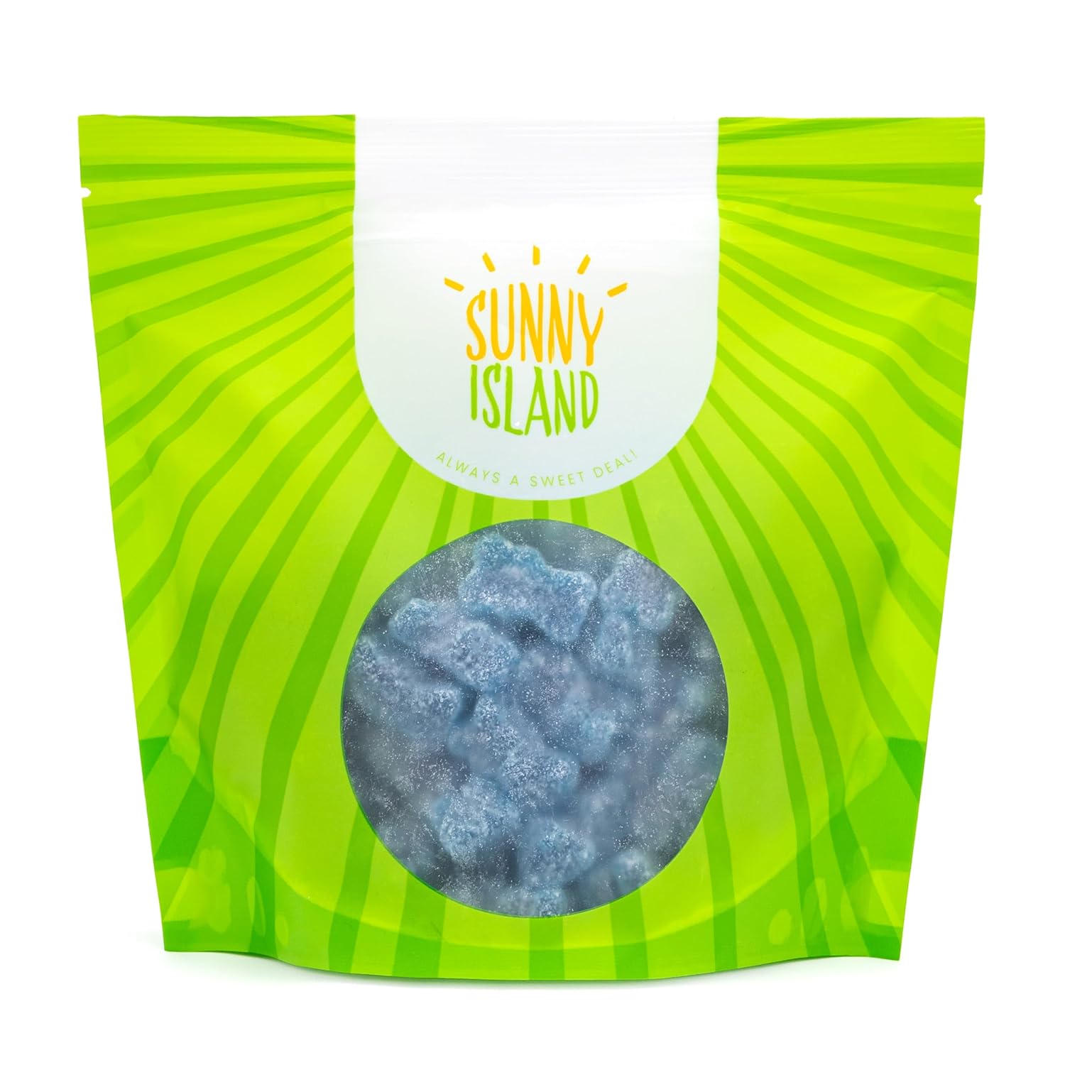 Blue Raspberry Sour Gummy Bears 1 lb Gelatin Free Vegetarian Friendly Snack for Mindful Treat Cravings