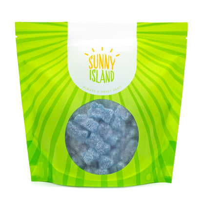 Blue Raspberry Sour Gummy Bears 1 lb Gelatin Free Vegetarian Friendly Snack for Mindful Treat Cravings