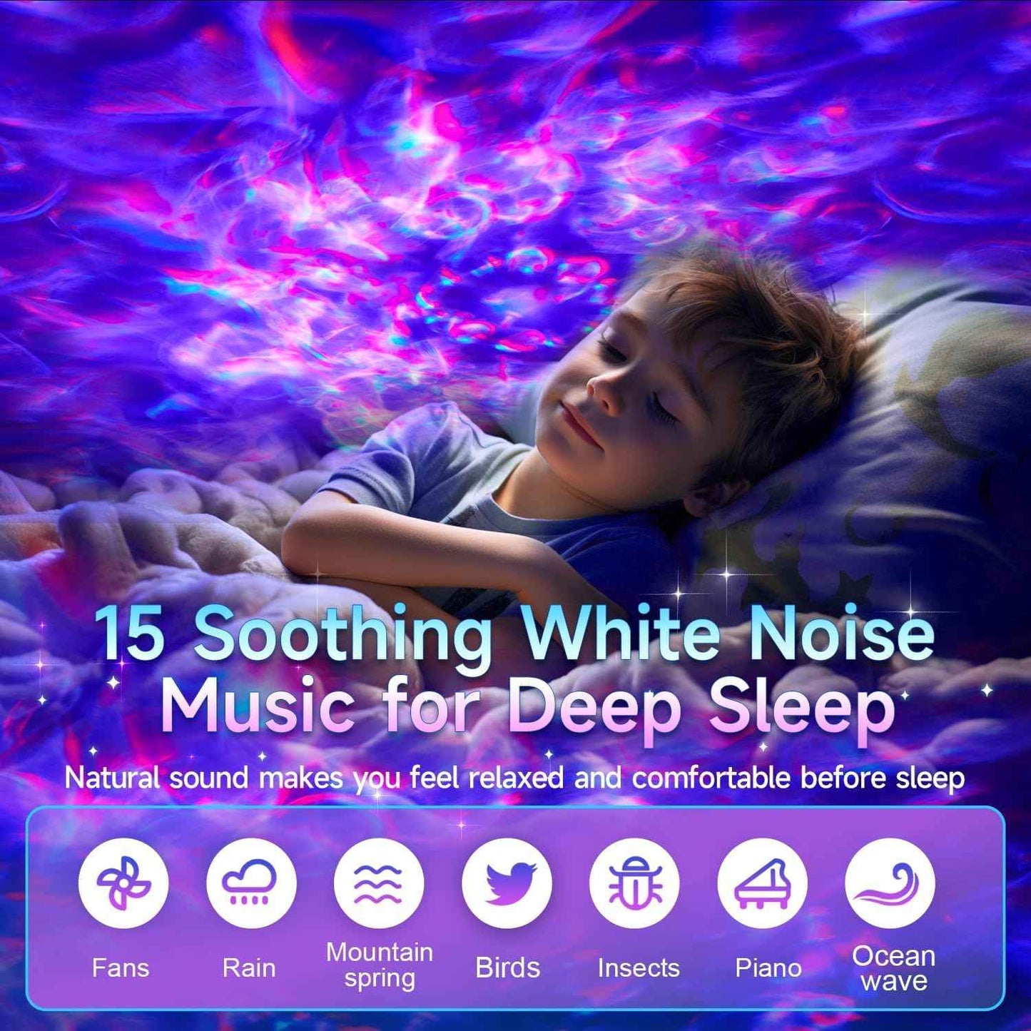 Star Night Light for Children – Child-Friendly LED Galaxy Projector with Bluetooth Speaker for Playroom and Nursery