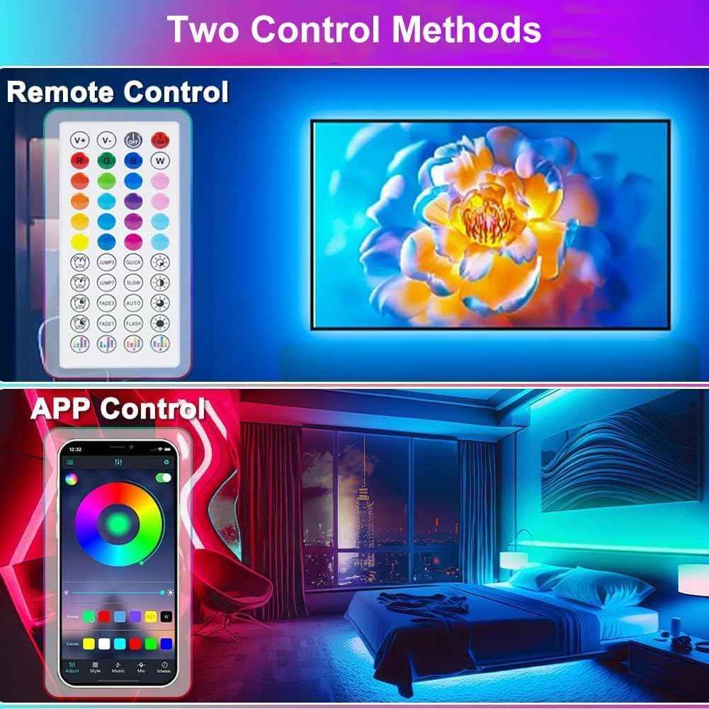 PSTAR LED Strip Lights for Bedtime Wind Down Routine, Calm Dimmable RGB Lighting for Bedroom and Sleep Sanctuary