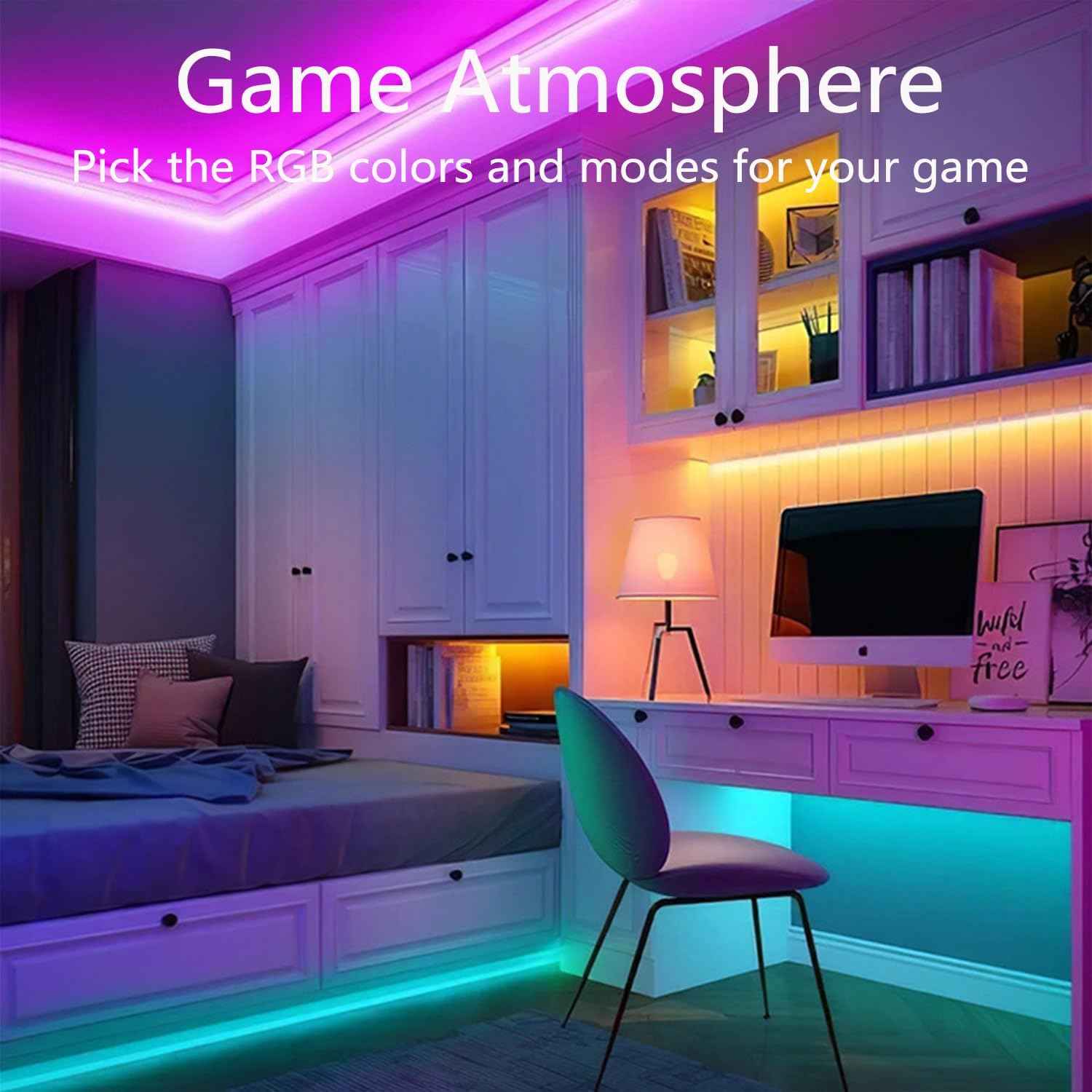 Birthday Gift for Her – RGB Neon Rope Light for Bedroom with App and Remote