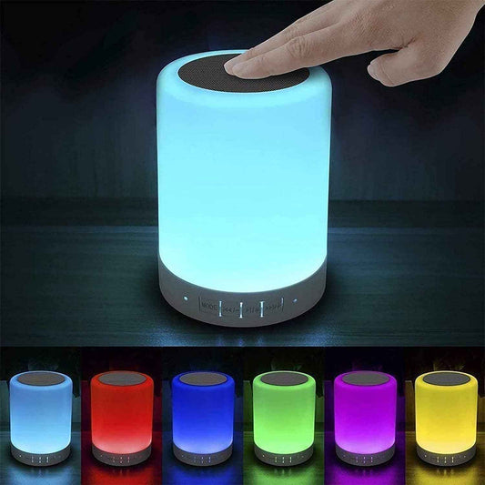 Elecstars Waterproof Bluetooth Speaker Lamp - Portable Patio Table Light with 6 Colors, Rechargeable 10-Hour Battery for Outdoor Dining and Backyard