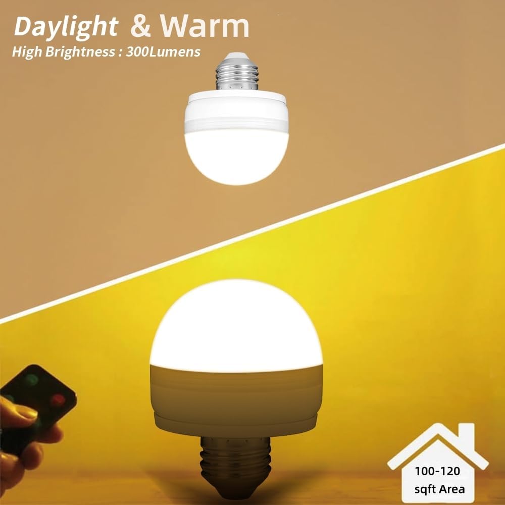 BLUEYE Rechargeable LED Bulb Gift Set for Mom, 2-Pack Cordless Lamp with Remote and Timer for Birthday