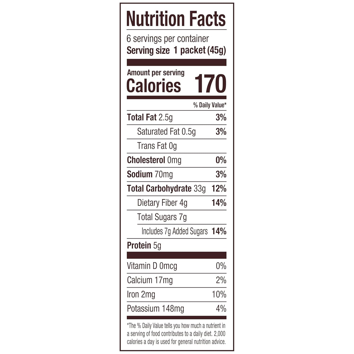 Bob's Red Mill Gluten Free Instant Oatmeal Maple Brown Sugar – Quick Commuter Breakfast for Office Mornings, 6 Pouches
