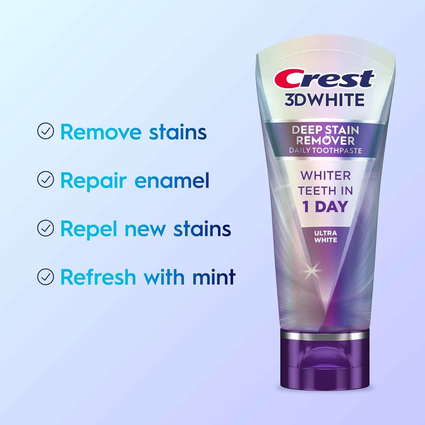 Crest 3DWhite Brilliance Deep Stain Remover Toothpaste – Daily Bathroom Self-Care Ritual for Coffee and Tea Drinkers