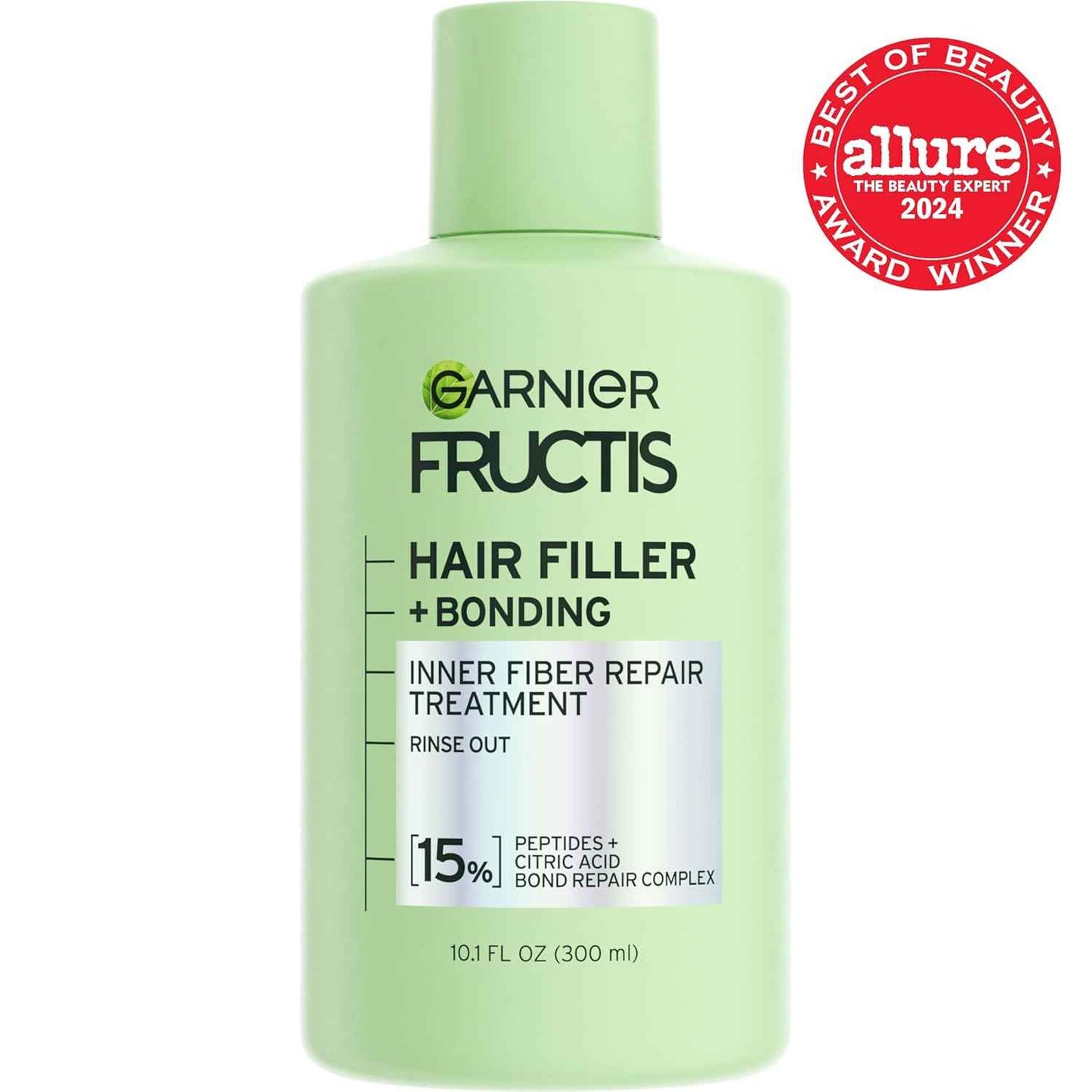 Garnier Fructis Hair Filler Bonding Treatment — Pre-Shampoo Bond Repair Ritual for Damaged Hair, 10.1 Fl Oz