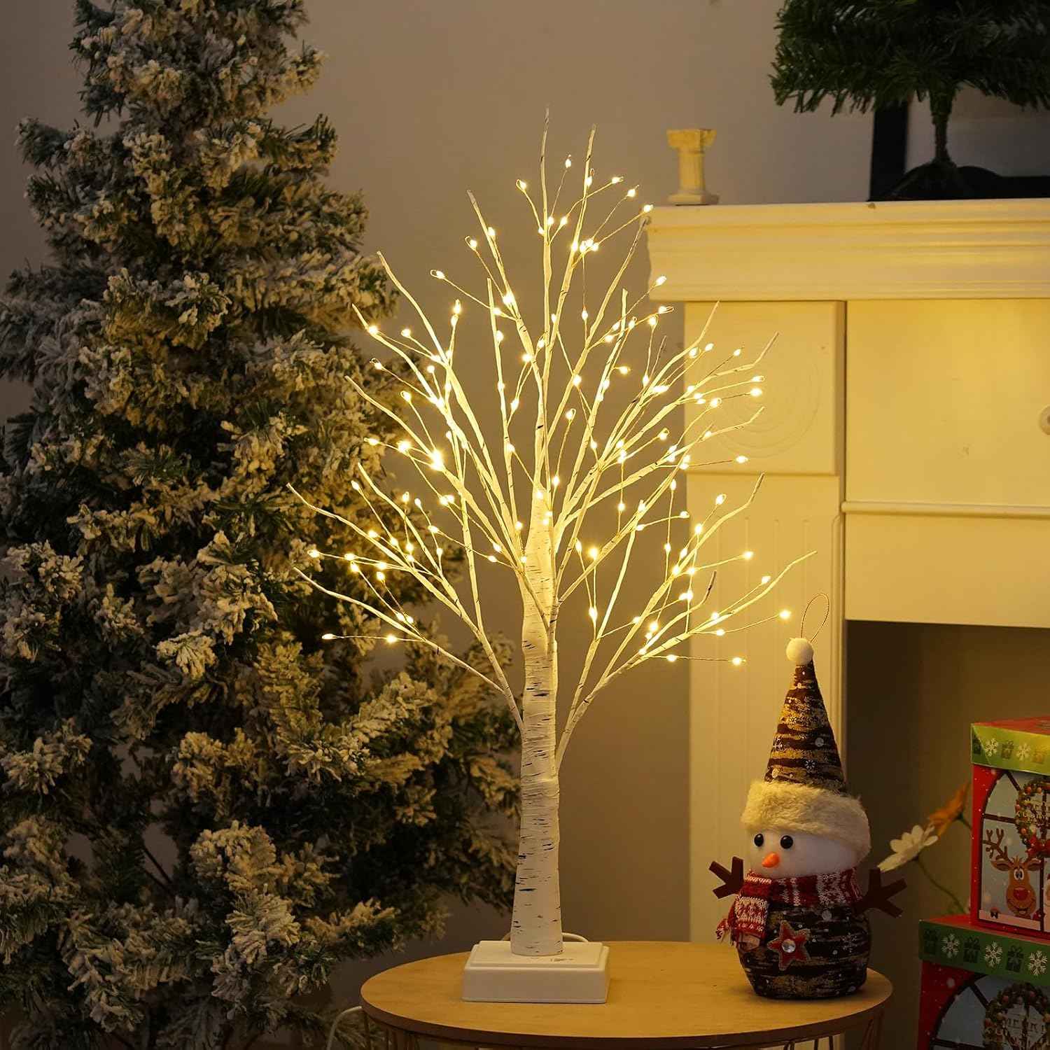 Mavques Baby-Safe Tree Light – Flameless Nursery Decor, Warm White LED for Playroom Tables