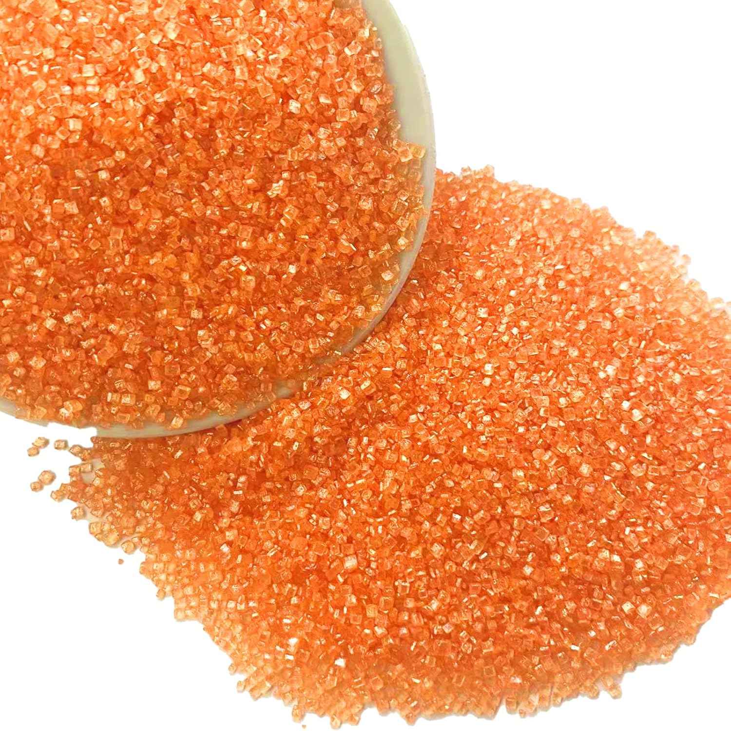 Sentovac Orange Sanding Sugar – Premium Metallic-Grade Edible Crystals for Elevated Wedding Shower Cakes and Patisserie Desserts