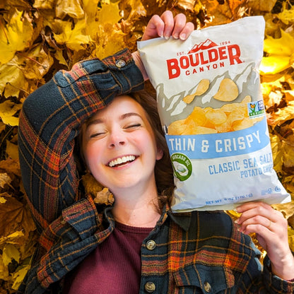 Boulder Canyon Avocado Oil Potato Chips – Clean After-School Snack Bowl Pick for Kids, 6-Pack Single Serve
