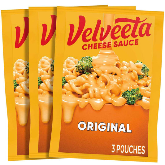 Velveeta Original Cheese Sauce Pouches – Portable Cheese Sauce Packets for Outdoor Dining, Patio Parties, and Casual Gatherings