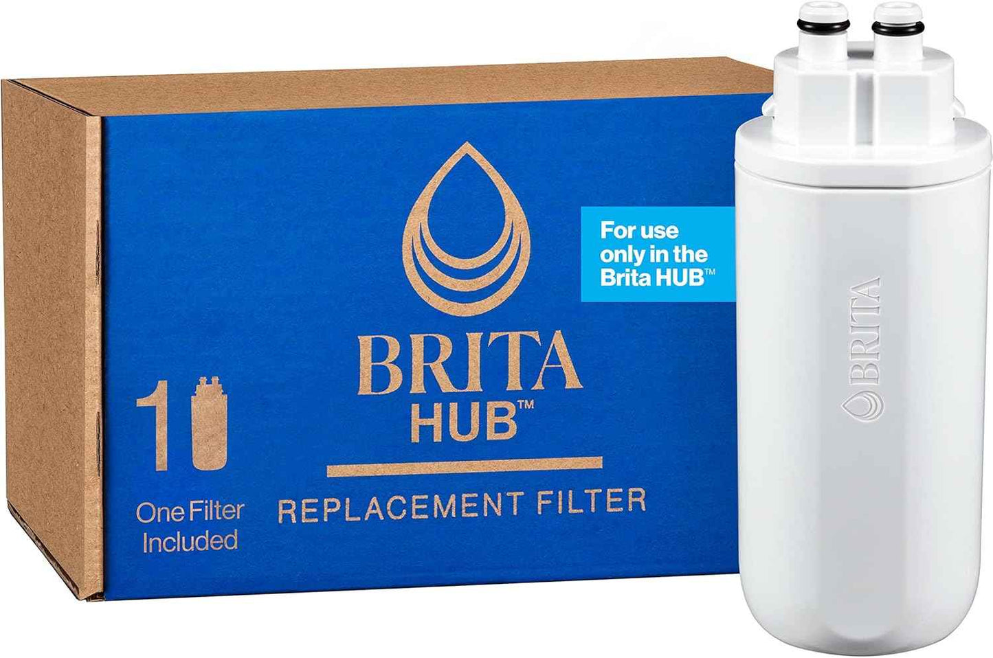 Brita Hub Replacement Water Filter – Countertop Filter for Home Offices and Study Spaces, 120-Gallon Capacity