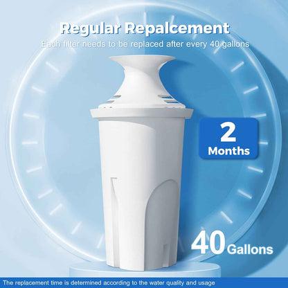 DESENRUIS Brita-Compatible Water Filter – Mindful Hydration Upgrade for Apartment Countertop and Tea Brewing