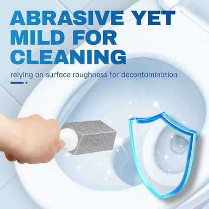Vacplus Pumice Stone Toilet Cleaner - Sleek Bathroom Cleaning Tool for Modern Home Refresh, Removes Limescale and Rust Stains