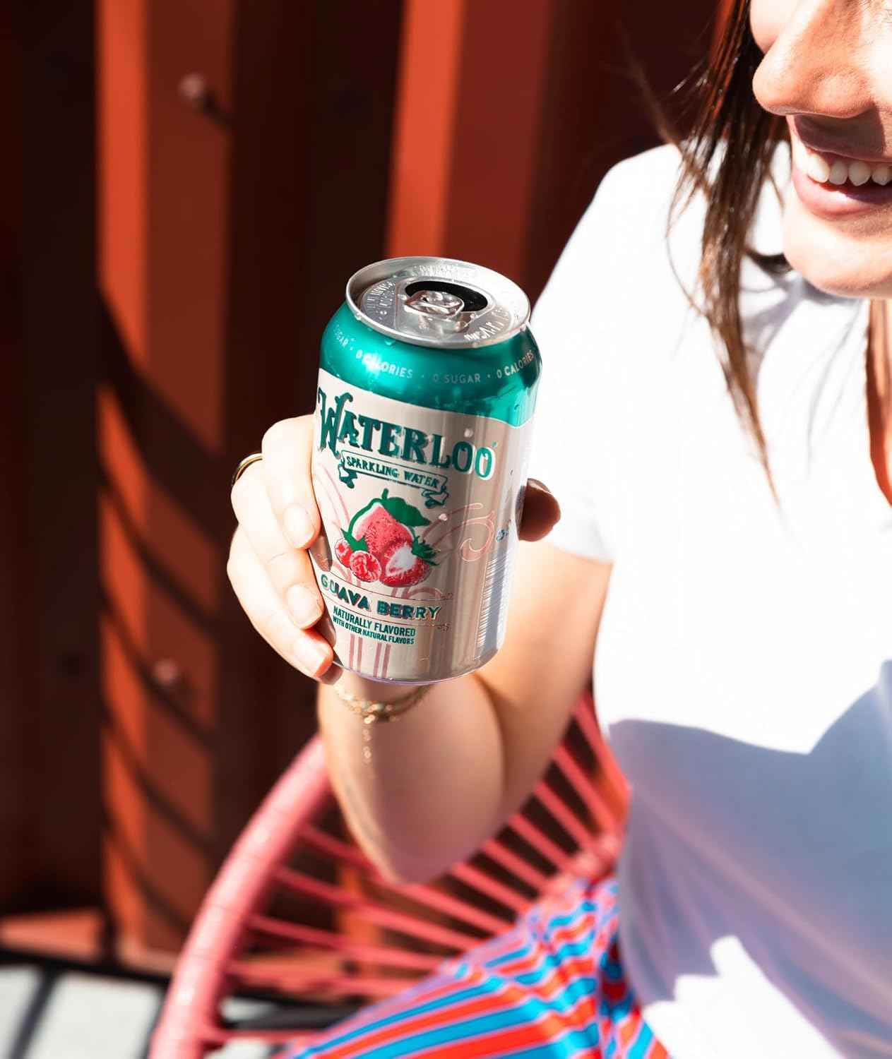 Waterloo Sparkling Water Guava Berry – Whole30 Approved Refreshment for Clean Eating Rituals