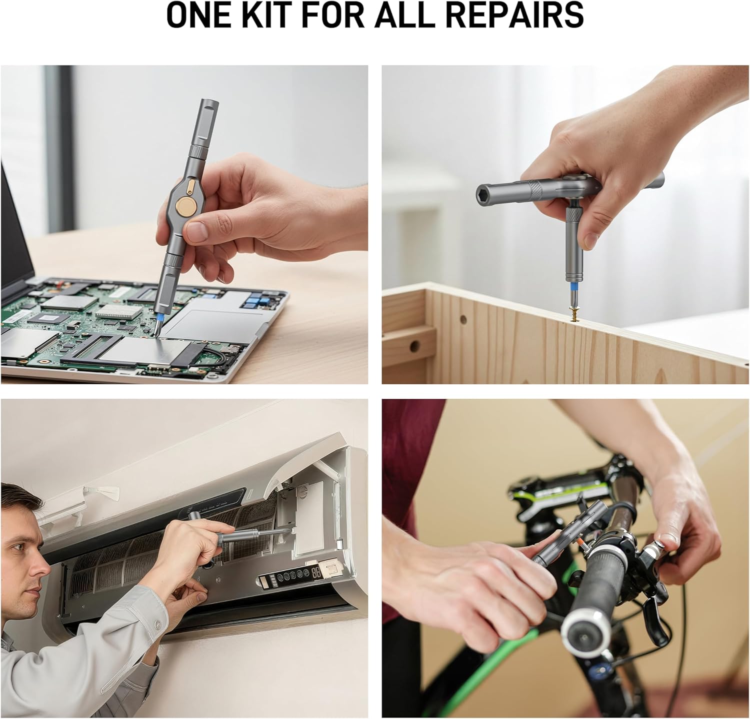 [Brand] 42-in-1 Ratchet Screwdriver Set – All-in-One Tool to Replace a Cluttered Drawer of Drivers