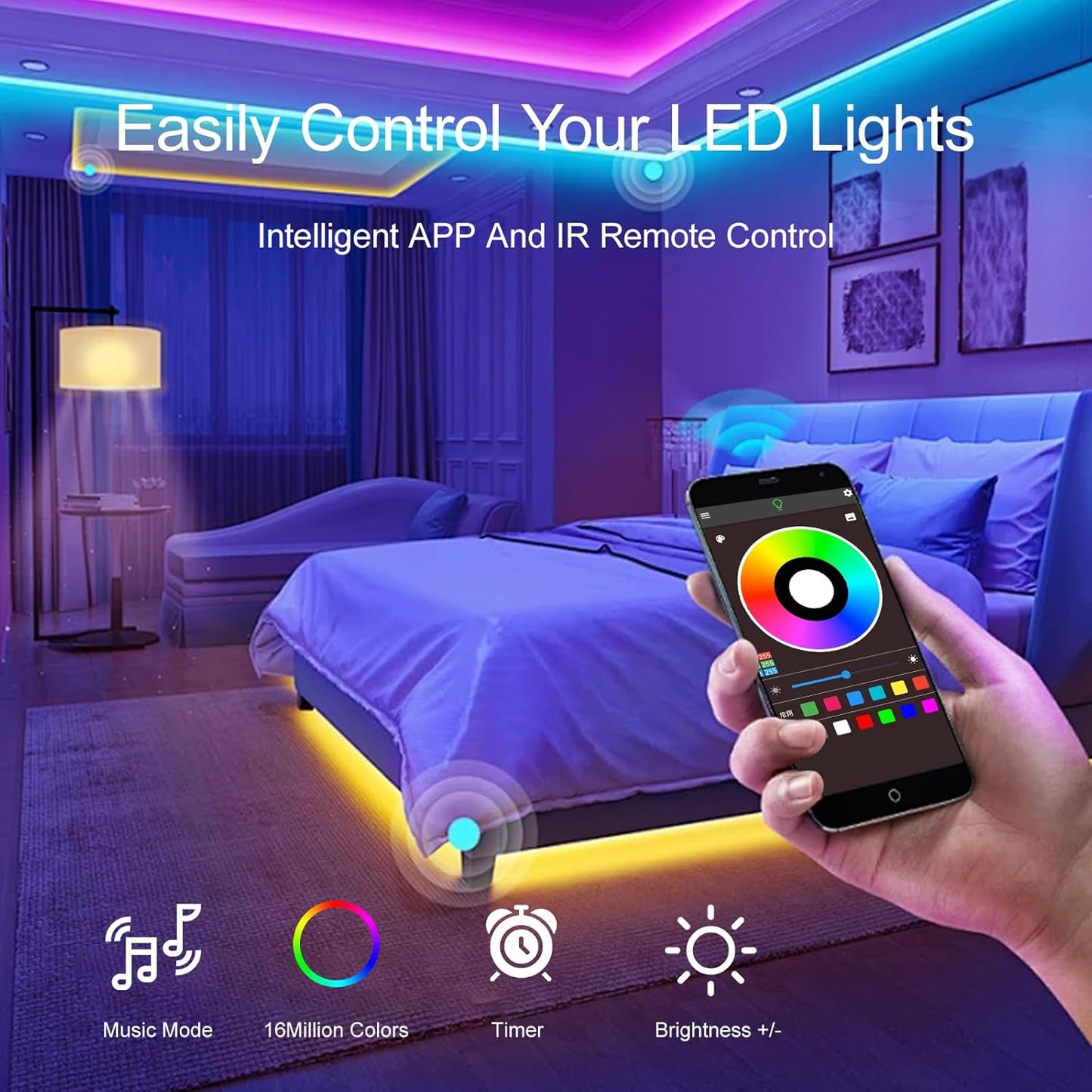 [Brand] LED Strip Lights 200FT – Affordable Birthday and Housewarming Gift for Women Men and Teens