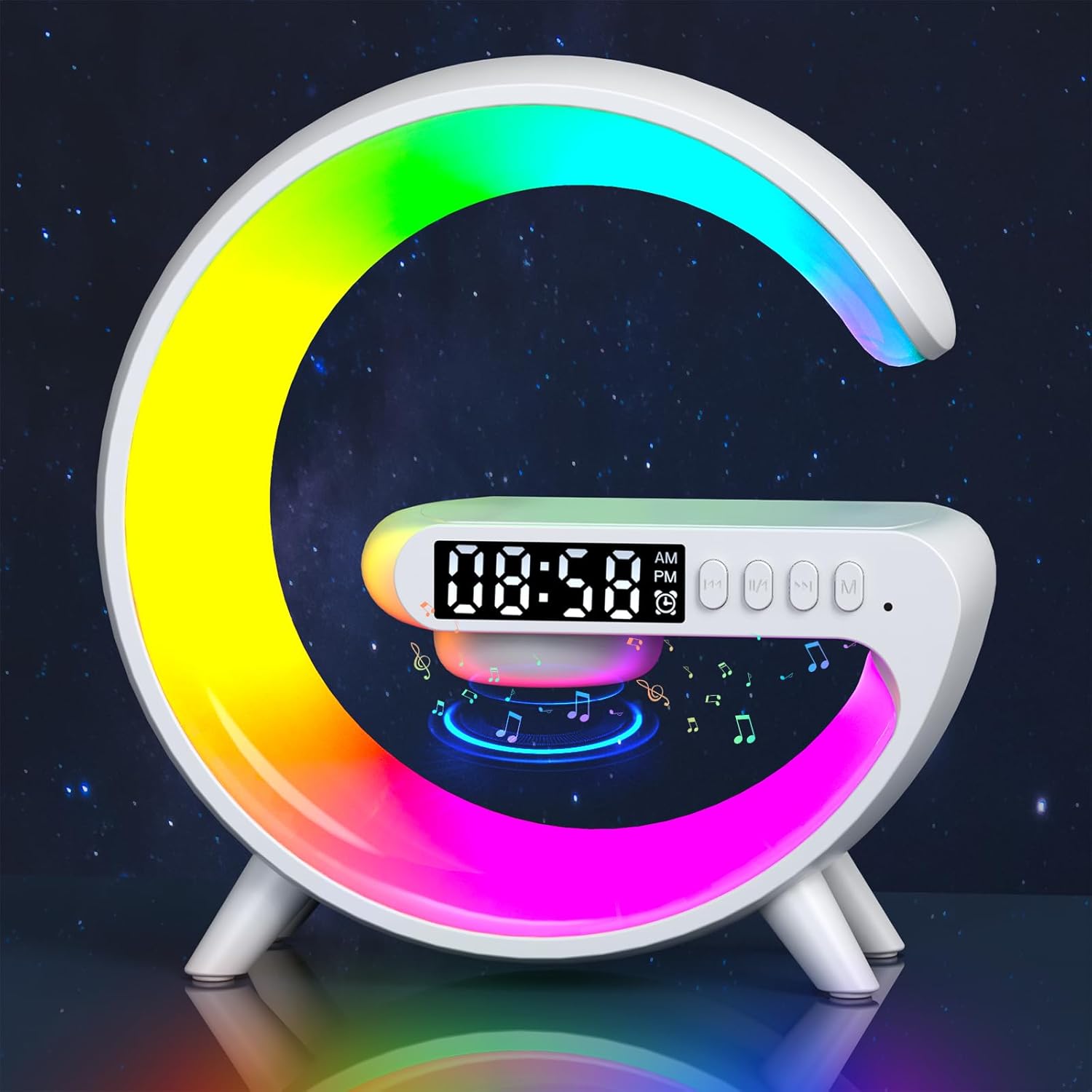 [Brand] Sleep Aid LED Lamp – Bedside Companion with White Noise and Sunrise Alarm