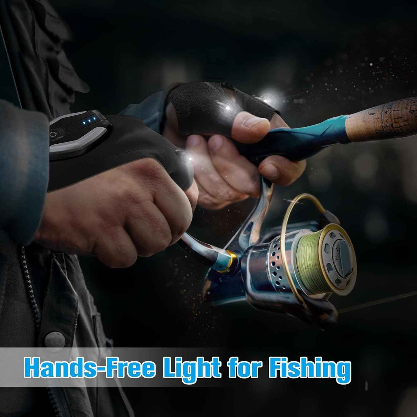 LumeFlex LED Flashlight Gloves – Emergency Light for Power Outages, Safer Than Candles and Open Flames