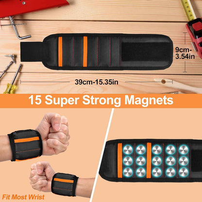 Tmacker Magnetic Wristband – Drop-Free Fastener Holder That Prevents Lost Screws in Hard to Reach and Elevated Work Areas