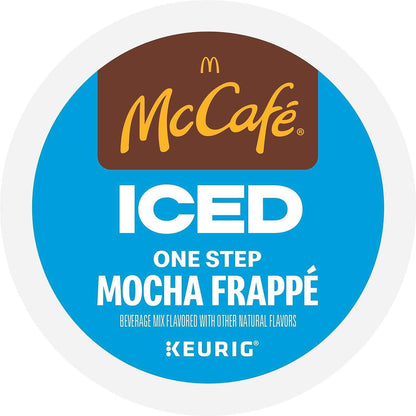 McCafe Iced Mocha Frappe Pods for Patio Entertaining, Keurig Single Serve, 20 Count