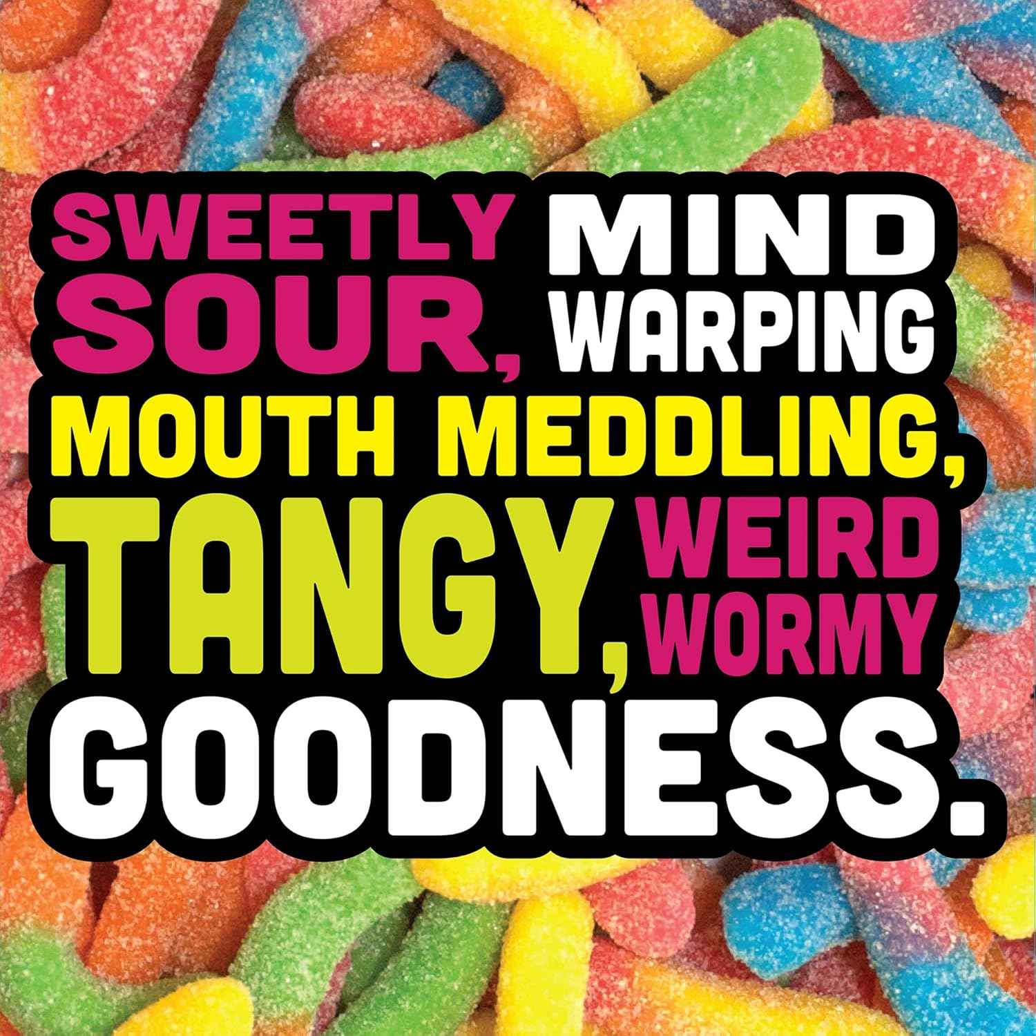 Trolli Sour Brite Crawlers Sour Worms – Resealable Travel Candy for Road Trips, Day Hikes and Outdoor Adventures, 7.2 oz