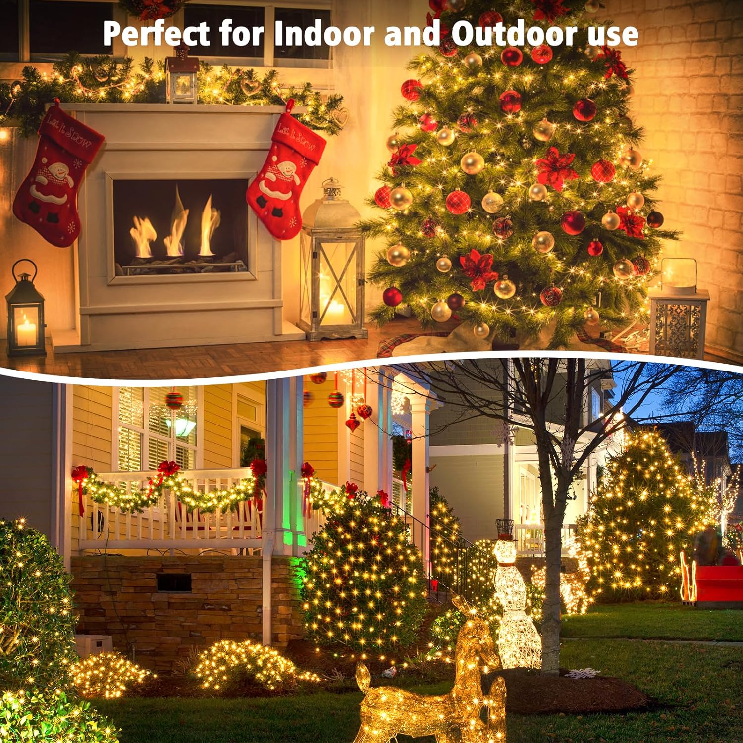 Brightever Fairy Lights – Kids Bedroom & Nursery Night Light, Flameless Battery Operated String Lights with Auto Timer