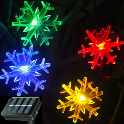 Brightever Solar Snowflake Fairy Lights 20 Ft 30 LED – Thoughtful Birthday Gift for Her, Cozy Home Decor for Mom and Grandma
