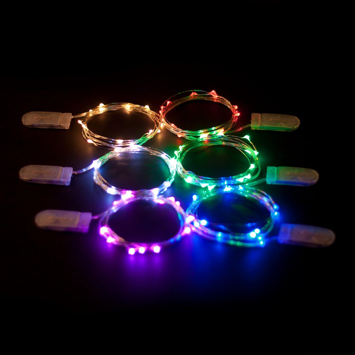 Brightown Submersible String Lights – Portable Patio and Garden Pathway Glow, Battery Powered 2-Pack