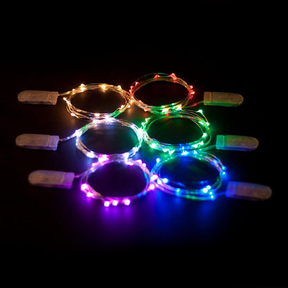 Brightown Submersible String Lights – Portable Patio and Garden Pathway Glow, Battery Powered 2-Pack