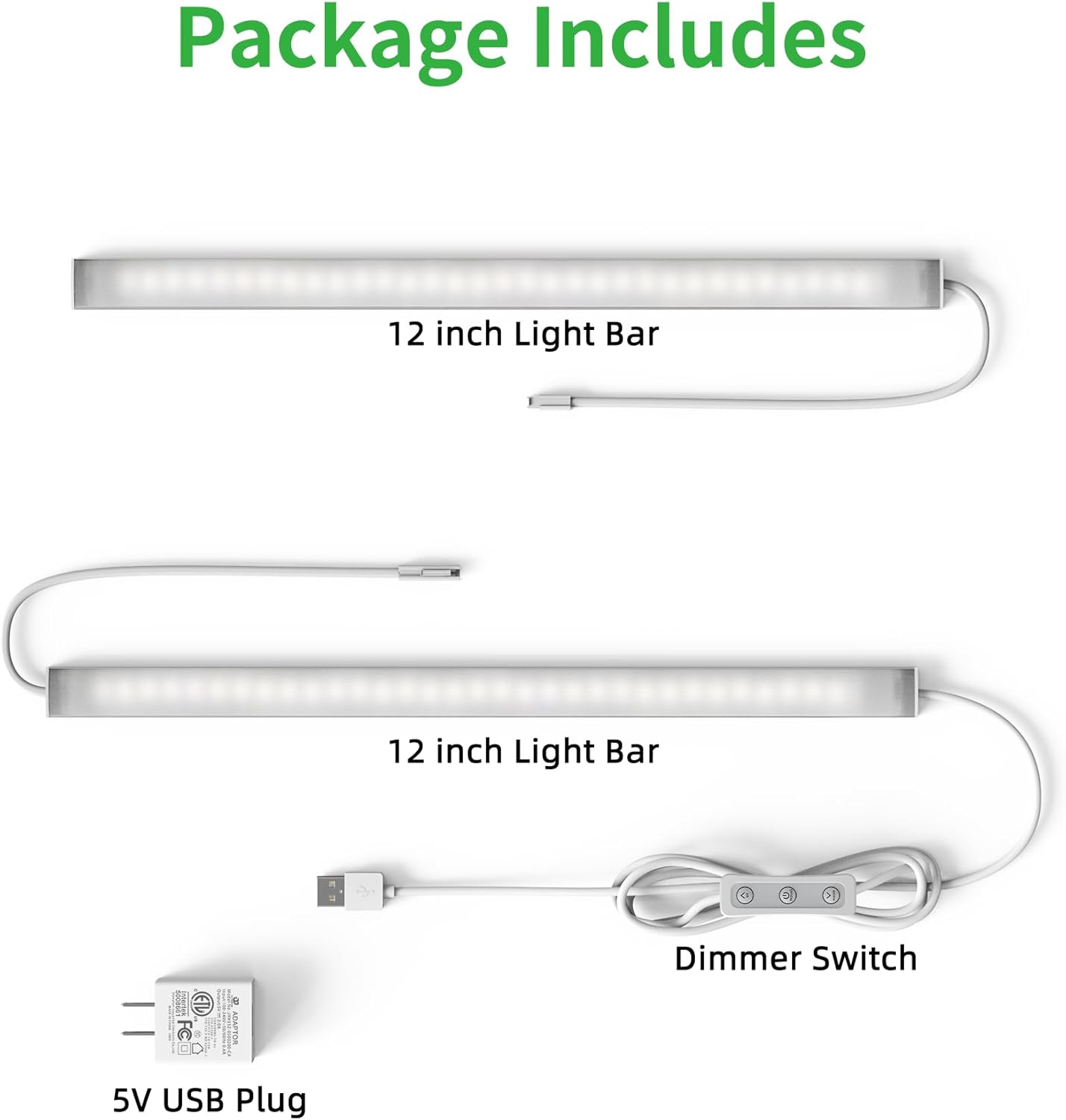 BRIGHTWILL Warm White Under Cabinet LED – Ambient Bar Light for Cozy Bedroom, Living Room, and Entertainment Centers