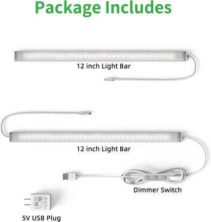 BRIGHTWILL Warm White Under Cabinet LED – Ambient Bar Light for Cozy Bedroom, Living Room, and Entertainment Centers