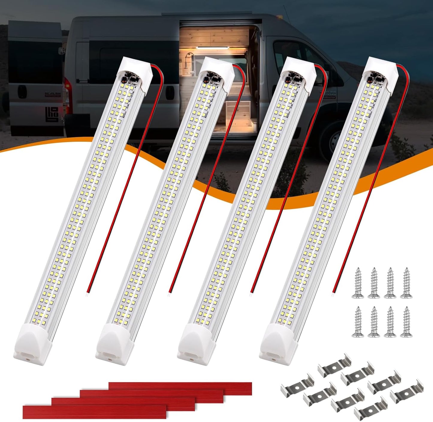Briidea Interior LED Bar – Camping & Overlanding Task Light, 12V DC Strip for Outdoor Setups