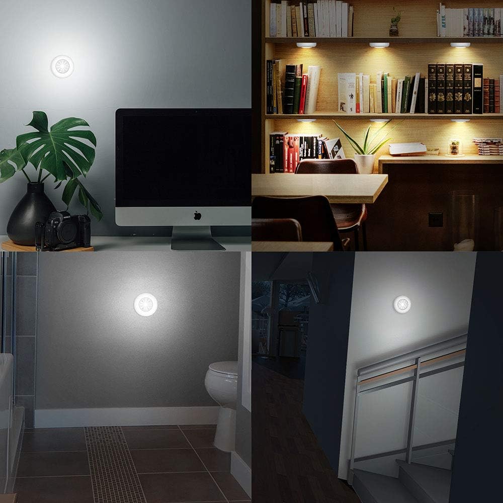 Brilliant Evolution Tap Light 6 Pack – Child-Safe Cordless Night Lights for Nursery, Playroom and Kids' Bedrooms