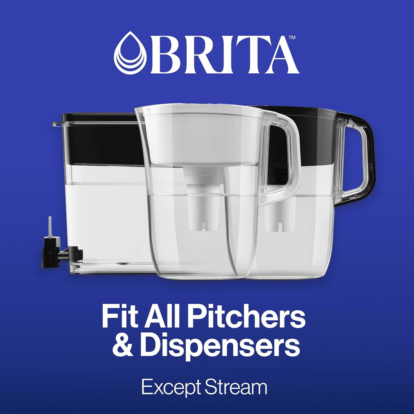 Brita Elite Water Filter Replacements for Pitchers and Dispensers – Better-Tasting Water for the Home Office and Study Desk