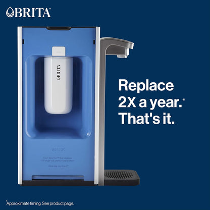 Brita Hub Replacement Water Filter – Countertop Filter for Home Offices and Study Spaces, 120-Gallon Capacity