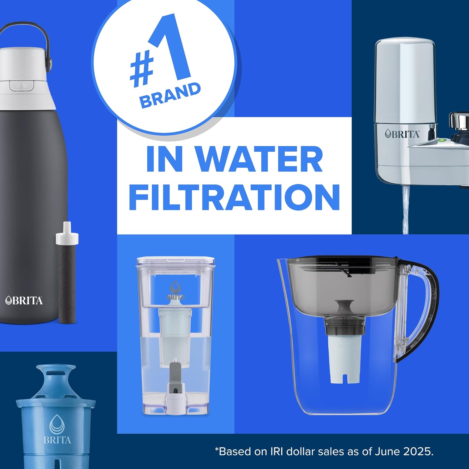 Brita Replacement Water Filter 6-Pack – Pure Drinking Water for Clean-Living Homes and Wellness Routines