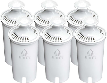 Brita Replacement Water Filter 6-Pack – Pure Drinking Water for Clean-Living Homes and Wellness Routines